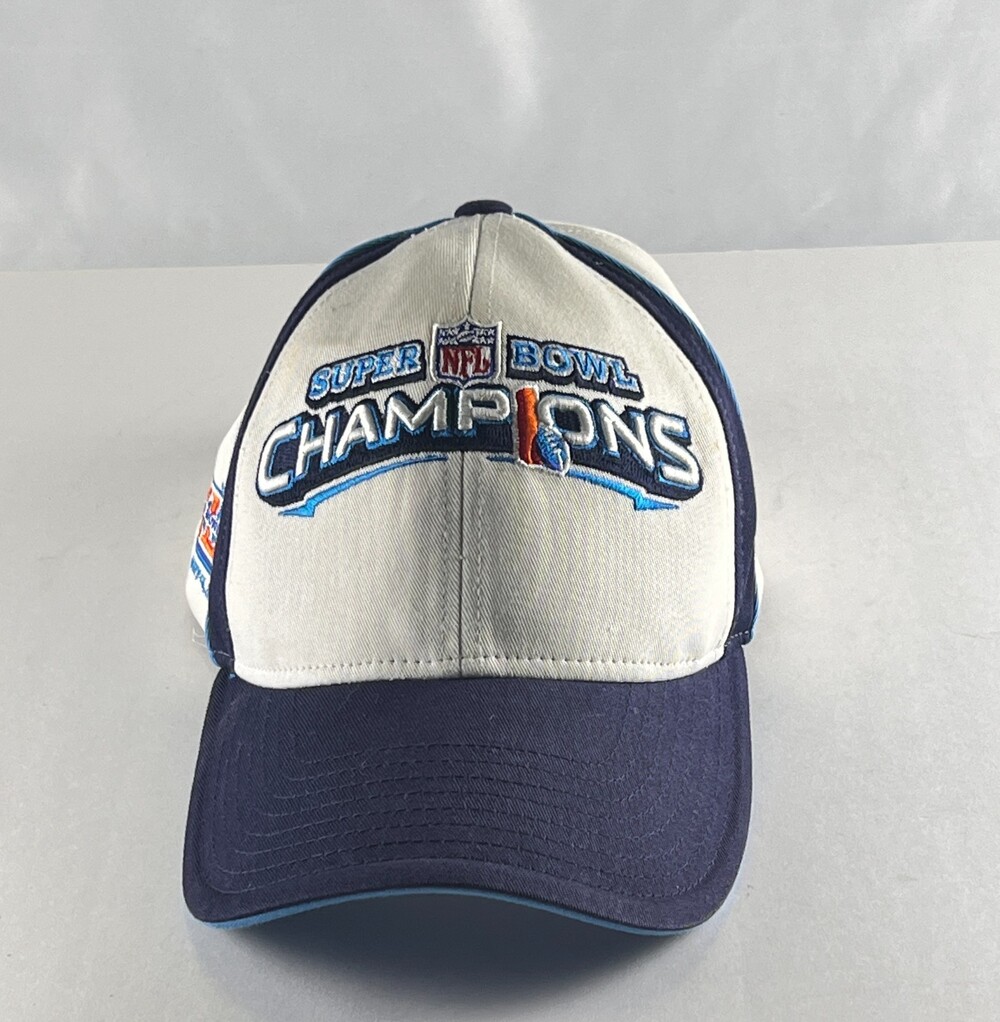 Vtg Reebok Indianapolis Colts Super Bowl XLI Champions Baseball Cap Mens White